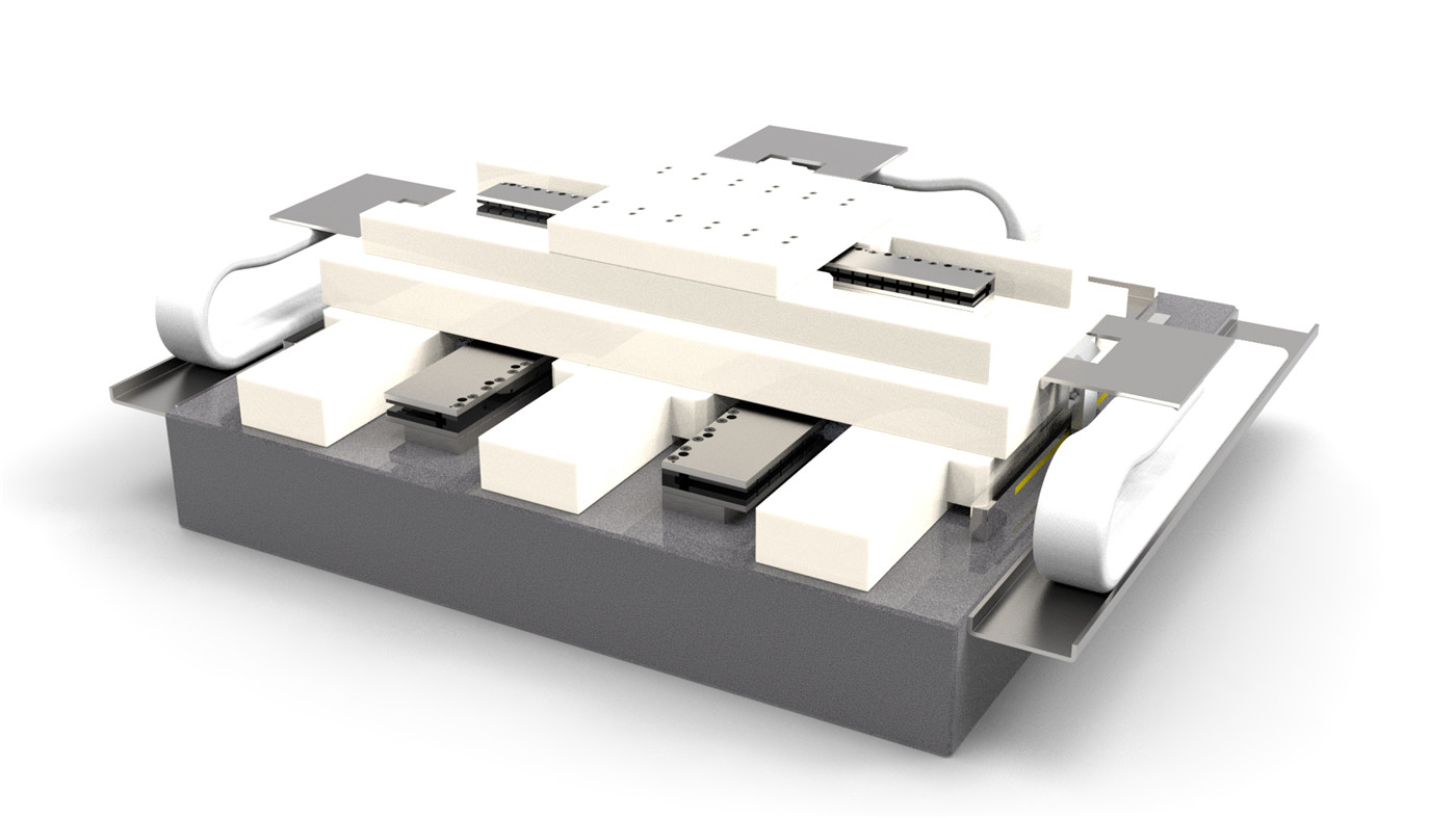 E-ABT-XY-360X360 (Ceramic linear motor stage) XY Air bearing Linear Motor Stage1 (2)